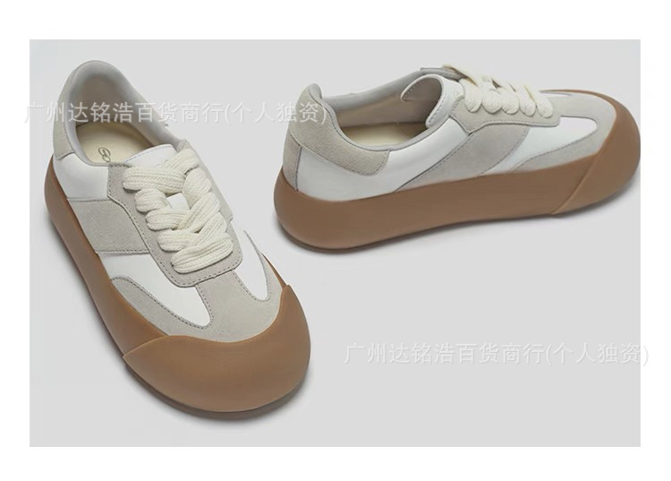 goodbai蓬蓬鞋白敬亭同款鞋子女粉色德训鞋厚底休闲鞋情侣款增高详情18