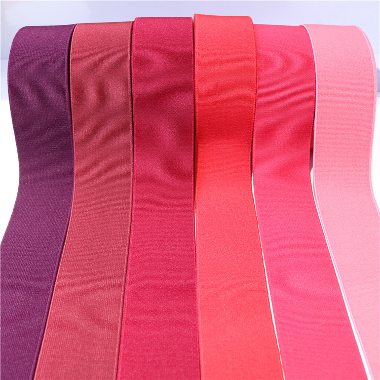 The manufacturer has in stock colored webbing, polyester denser imitation nylon elastic bands, clothing accessories, rubber bands, and supports color processing pic 8