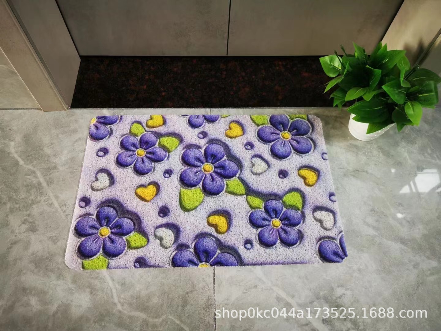 厂家门垫现货卫生间吸水门口脚垫浴室速干防滑地毯详情4