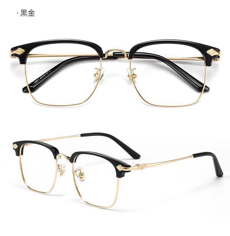 New Korean-style high-definition anti-blue light reading glasses for the middle-aged and elderly, fashionable business classic and versatile high-definition eye-protecting flat light glasses pic 17