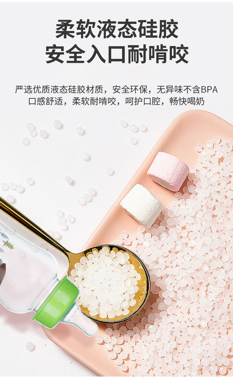 新生婴儿创意宝宝塑料奶瓶仿真硅胶奶嘴耐摔防呛奶瓶厂家批发详情6