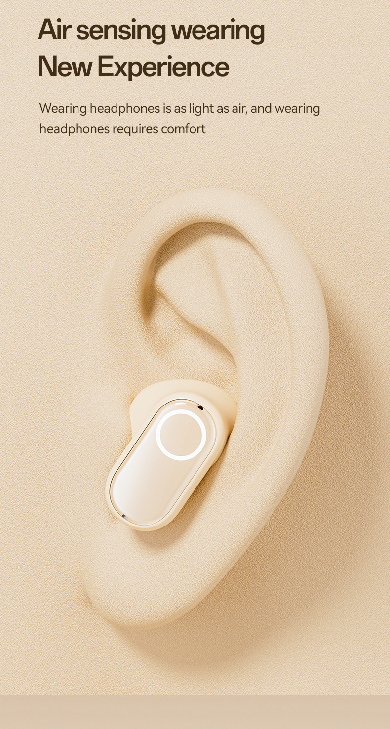 M84 mango corto electrochapado en el oído auriculares bluetooth inalámbricos huqiang bei reducción de ruido fábrica esport baja latencia ear clip tipo pic 7