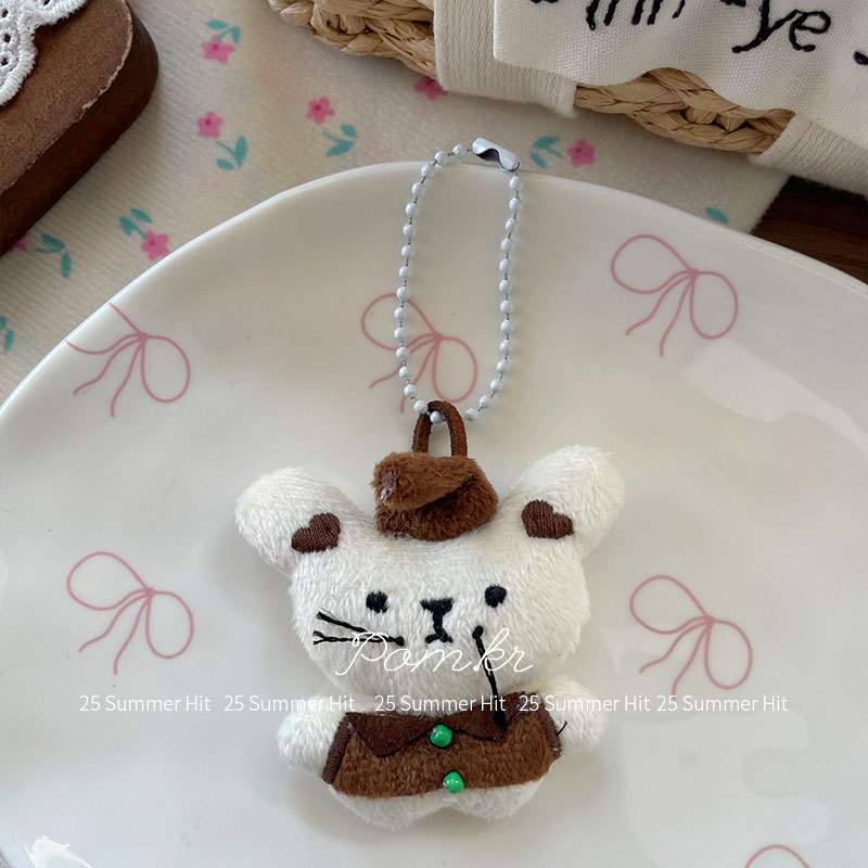 新款韩系卡通小熊公仔挂件儿童少女钥匙扣玩偶背包挂饰百搭饰品链详情9