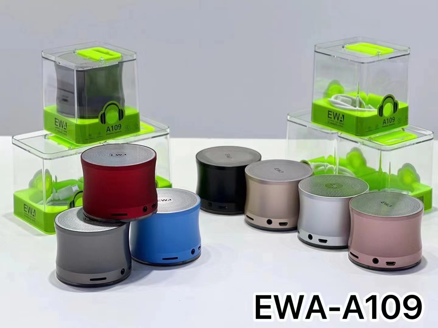 EWA-A109Pro Subwoofer outdoor car communication Bluetooth speaker with TF card insertion, TWS factory direct sale pic 14