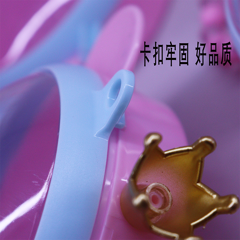 网络热卖款串珠或可手提皇冠美甲小东西配件盒子方圆塑料盒详情6