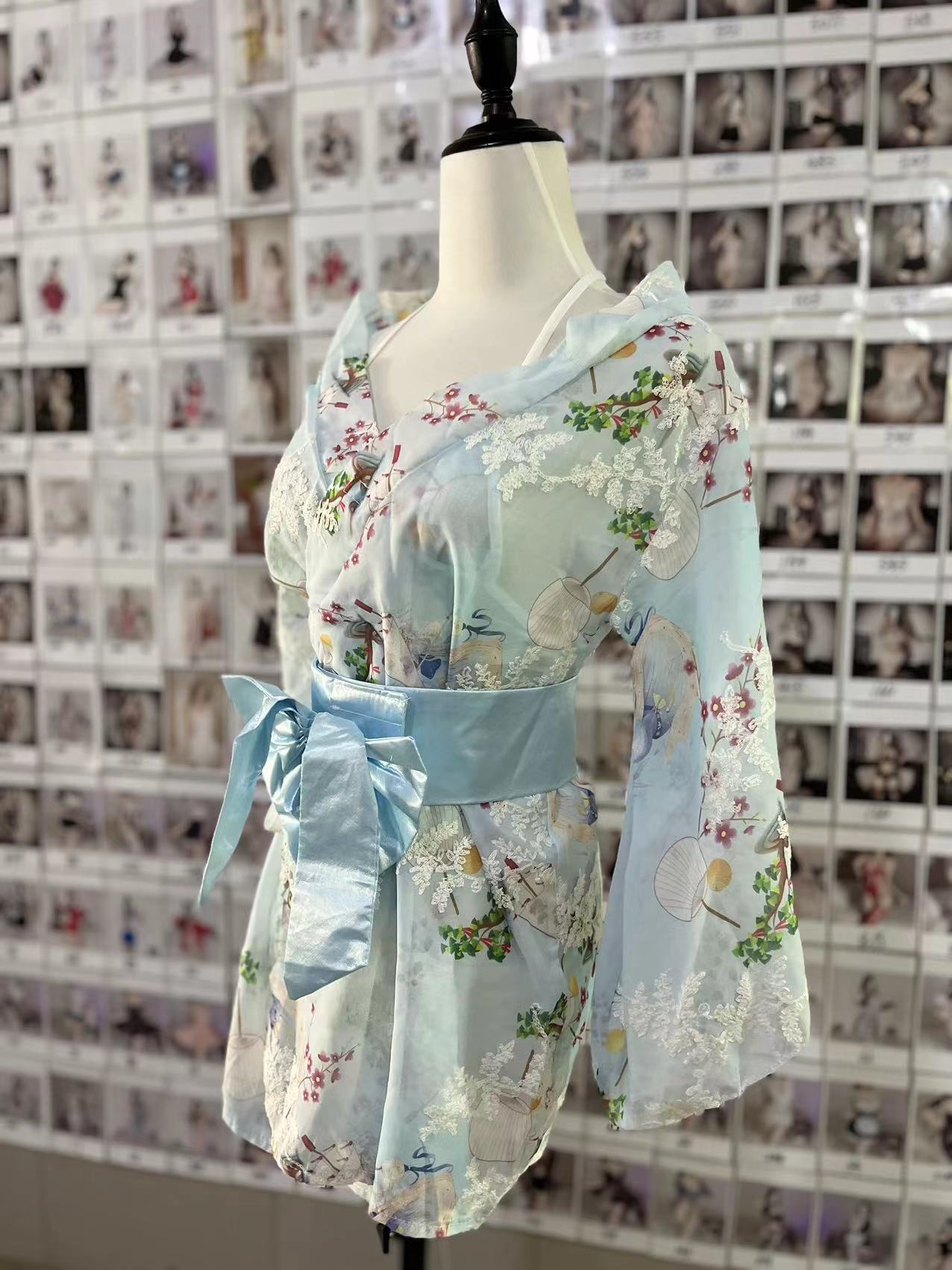寝慕情趣内衣和服浴袍套装制服诱惑印花日系蝴蝶结性感睡衣316详情16