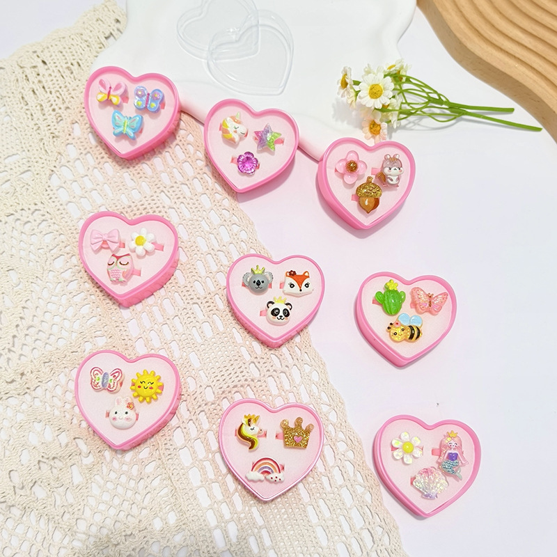 【可以】新品卡通戒指3支套装可爱公主宝石戒指玩具儿童戒指批发详情7