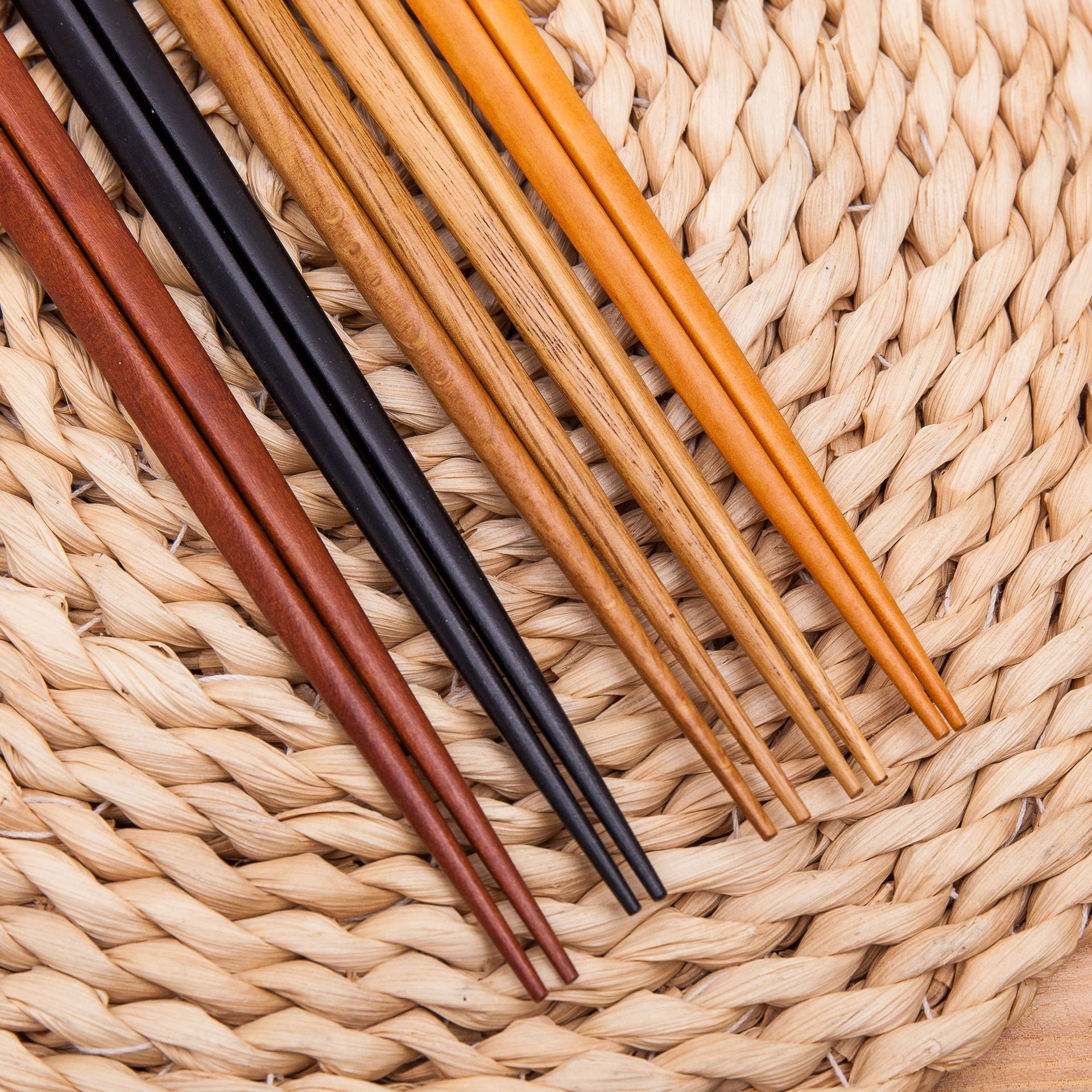 Jianyang Chunhui Bamboo and Wood Chopsticks, chopsticks, four-corner five-wood chopsticks, five-color gift chopsticks, Japanese-style chopsticks, Japanese-style wooden chopsticks pic 4
