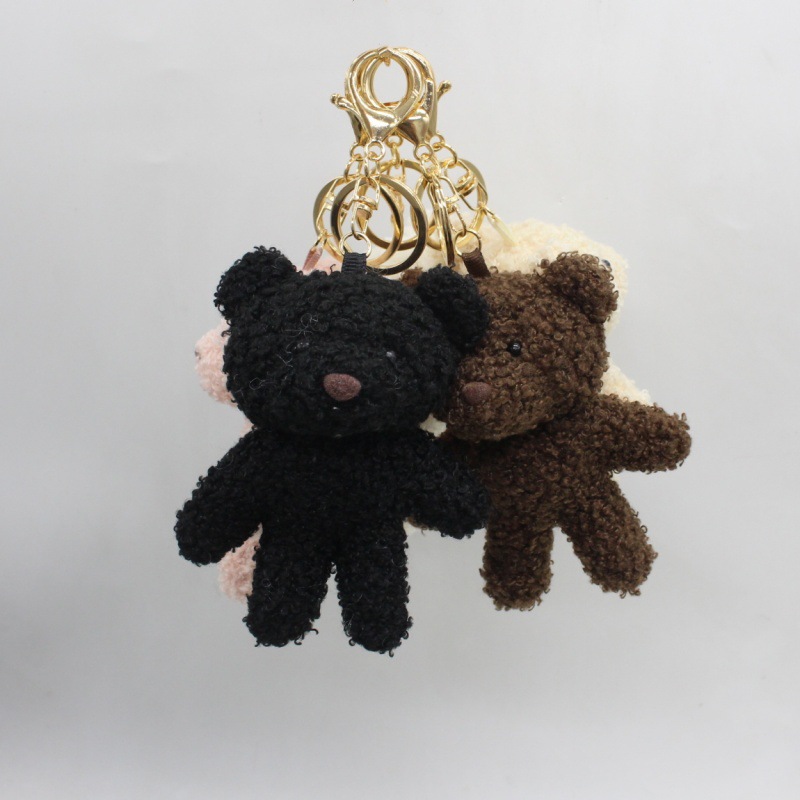 New cartoon cute curly teddy bear figurines, keychains, bags, pendants, creative accessories, clothes, shoes and accessories pic 5