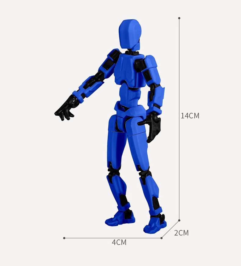 多关节可动3d打印人机器人手办模型儿童积木拼装玩具男孩科技高级详情17