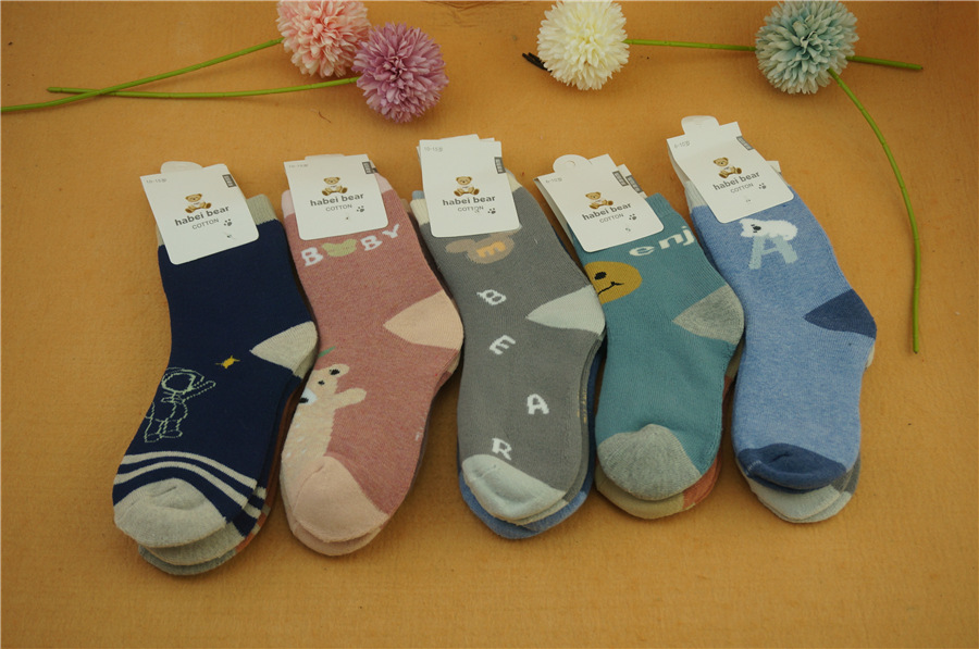 哈呗熊娃新品冬季宝宝毛巾袜毛圈袜儿童保暖婴儿学生袜子详情13