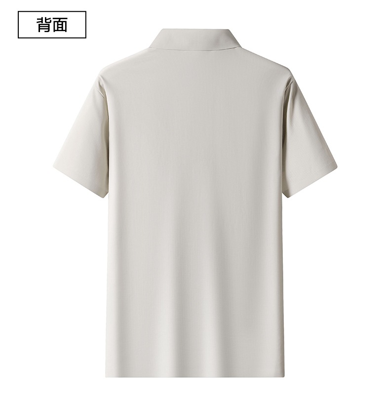 2025年新品上线夏季休闲商务薄款T恤衫上衣男士冰丝短袖POLO衫详情13