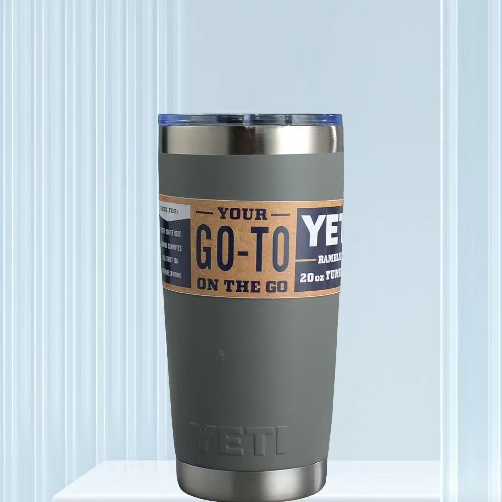 304 stainless steel insulated ice cup, 30oz large-capacity double-layer insulated cup, 20ozYETI car cup strap pic 11