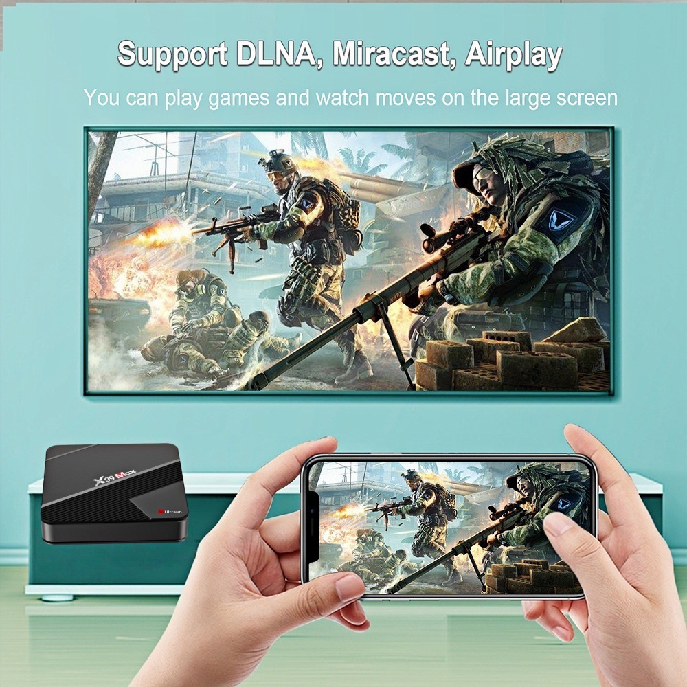 Трансграничный интерфейс X99 Макс верхняя коробка RK3518 2GB 16GB андроид 14.0 4K hd TVBOX pic 2