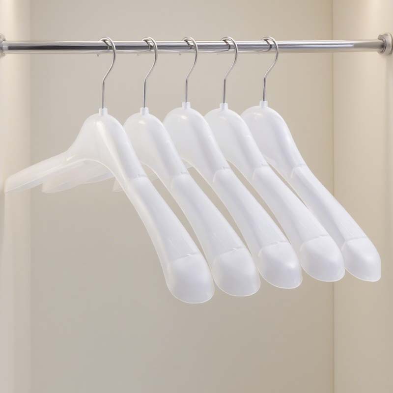 厂家直销宽肩无痕塑料衣架服装店专用防滑挂衣家用加厚衣服撑批发详情7