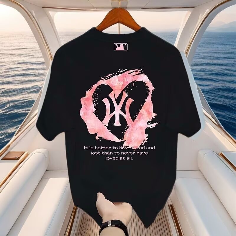 National trendy summer 2025 camiseta de manga corta hombre estampado cuello redondo cuerpo adolescente legging suelto camiseta pic 19