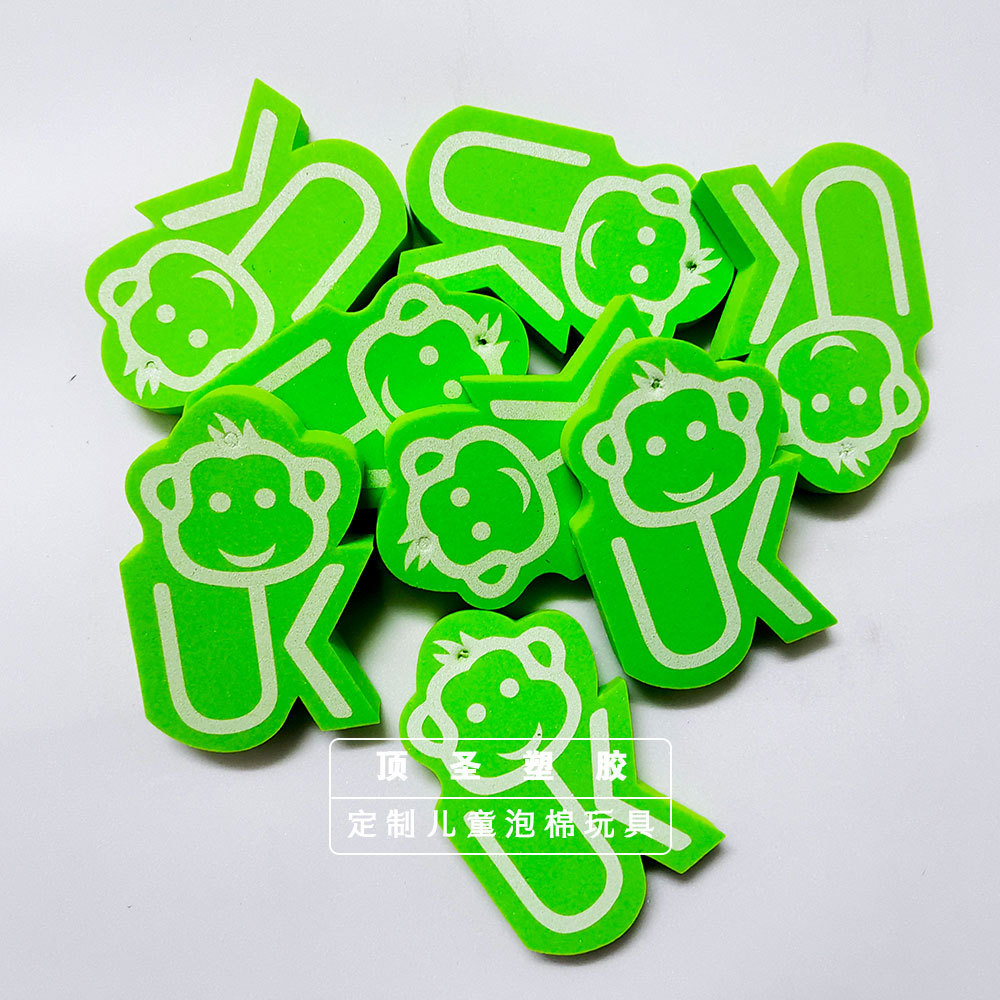 EVA猴子卡通动物EVA泡棉玩具冲压成型EVA印刷 EVA丝印印花加工详情4