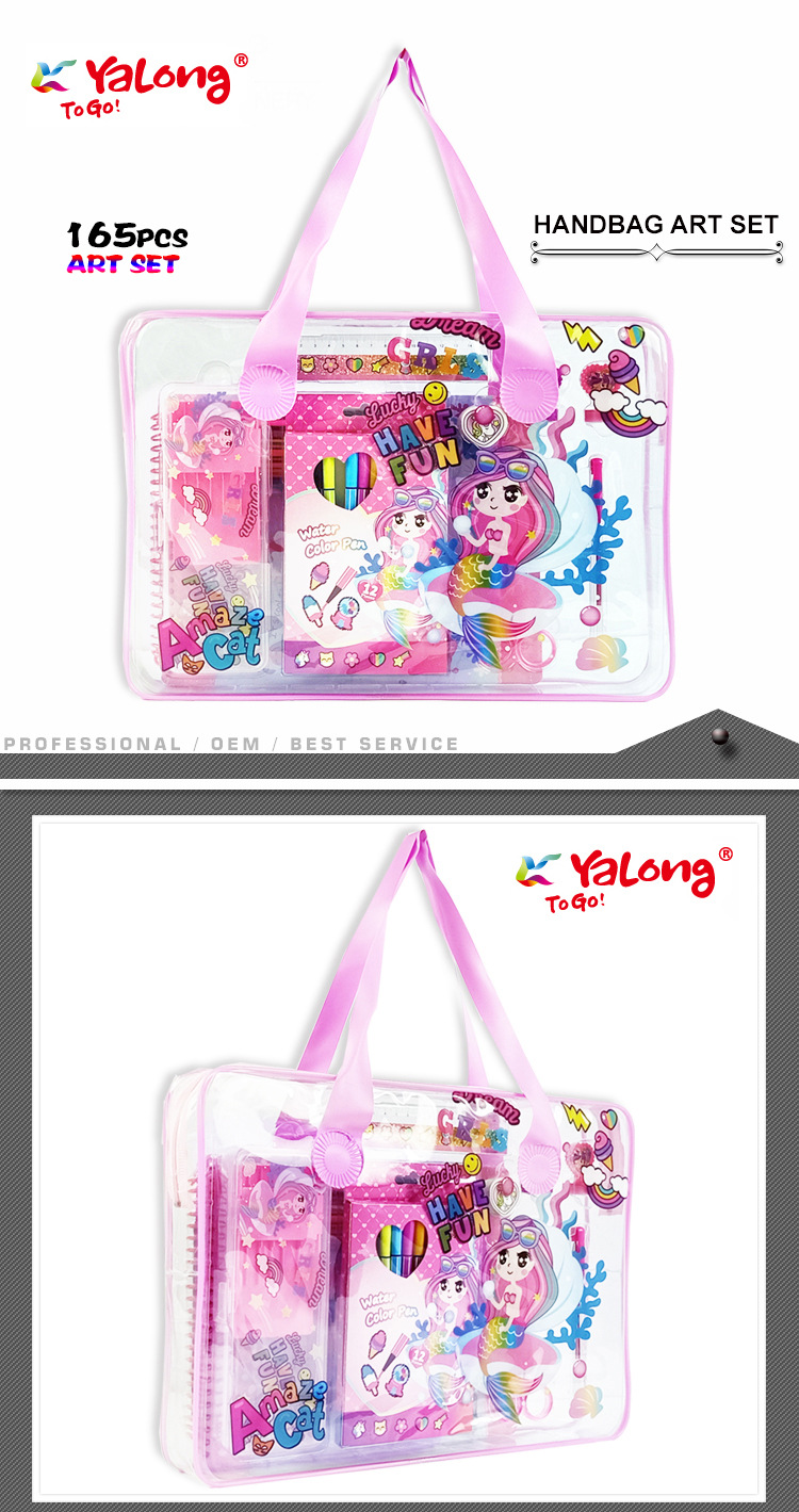 The painting set with a handbag, the Surprise Cat returns to school, stationery set, office and school pic 1