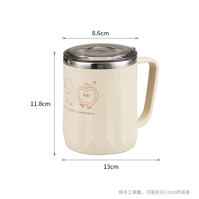 厂家批发单柄带盖不锈钢口杯MF21-2459口杯喝水杯批发详情2
