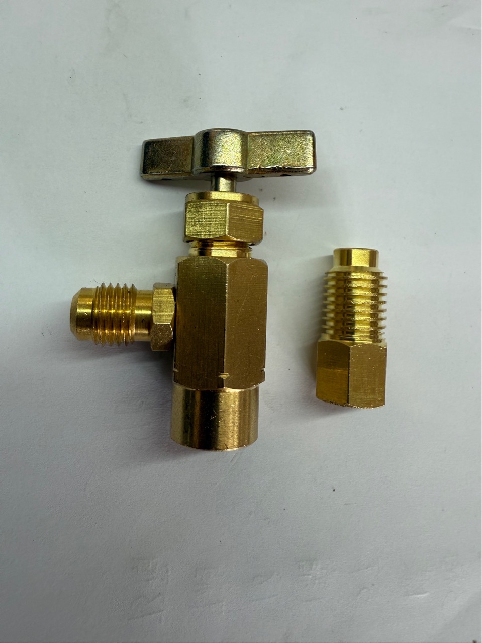 R1234YF汽车空调制冷剂雪种冷媒开瓶器加氟转换接头TT12LH14+左旋详情5