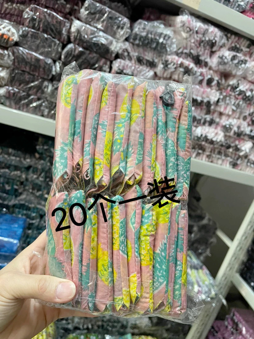 现货花布手机购物袋涤纶收纳袋便携可折叠大容量手提袋超市买菜详情5