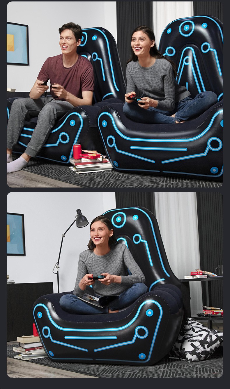 Bestway75077 Inflatable single-player game sofa chair, air-cushioned sofa, midday rest lounge chair pic 5