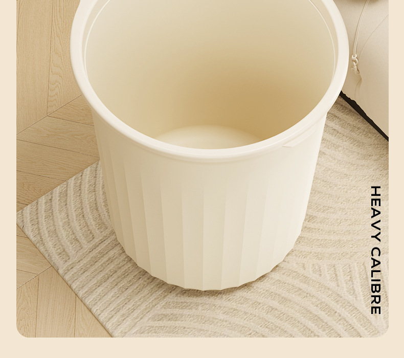 Large-capacity household trash can for living room, kitchen, bathroom, toilet and office, thickened and detachable with pressure ring paper basket pic 9
