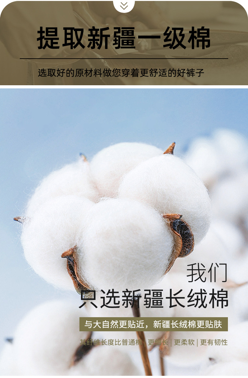 New 2026 stretch jeans for men, loose straight-leg, spring and summer, middle-aged and young casual large-sized long pants for men pic 6