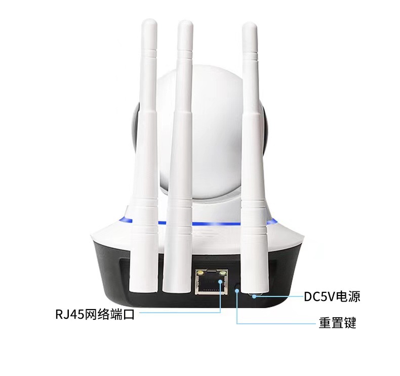 Wireless camera 30w indoor home remote infrared night vision wholesale, wifi high-definition intercom shaking head monitoring pic 4