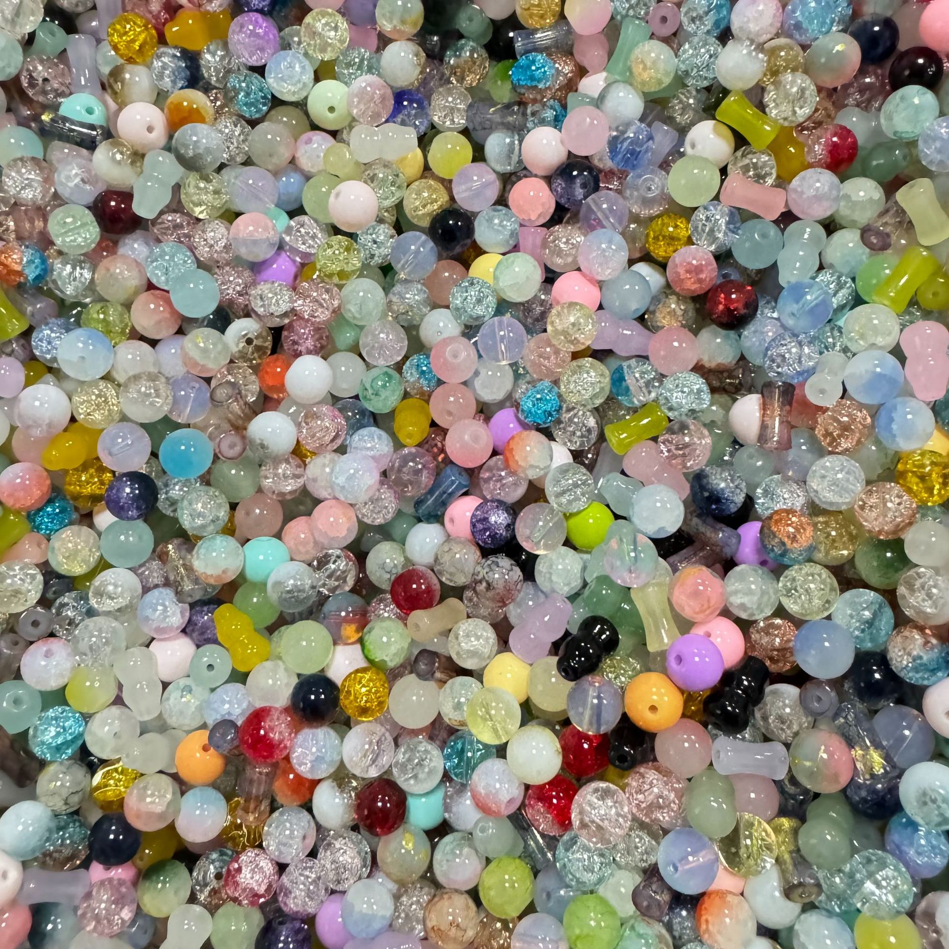 琉璃珠子散珠论斤卖 diy材料手串手链琉璃珠 发簪饰品圆珠配饰批详情6