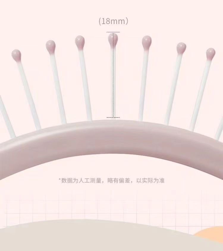 樱花粉蓬松排骨梳高颅顶排骨梳子大弯卷发梳按摩造型神器女家用梳详情6