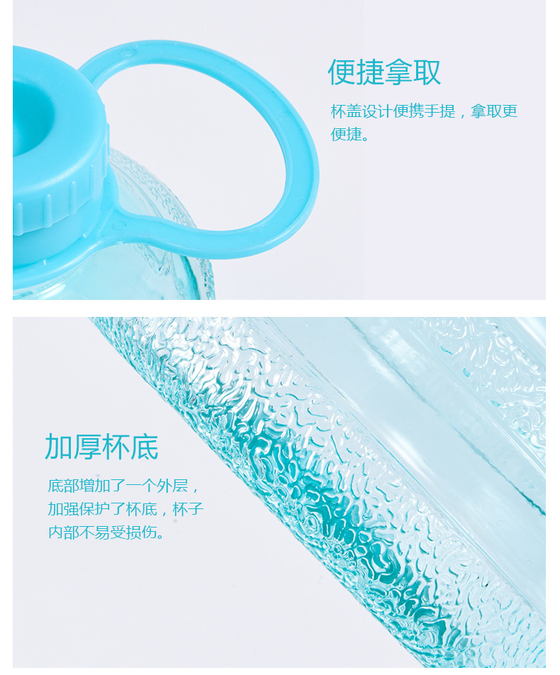 新款网红水果花茶水桶杯便携式卡通塑料杯子儿童女大容量奶茶水壶详情8