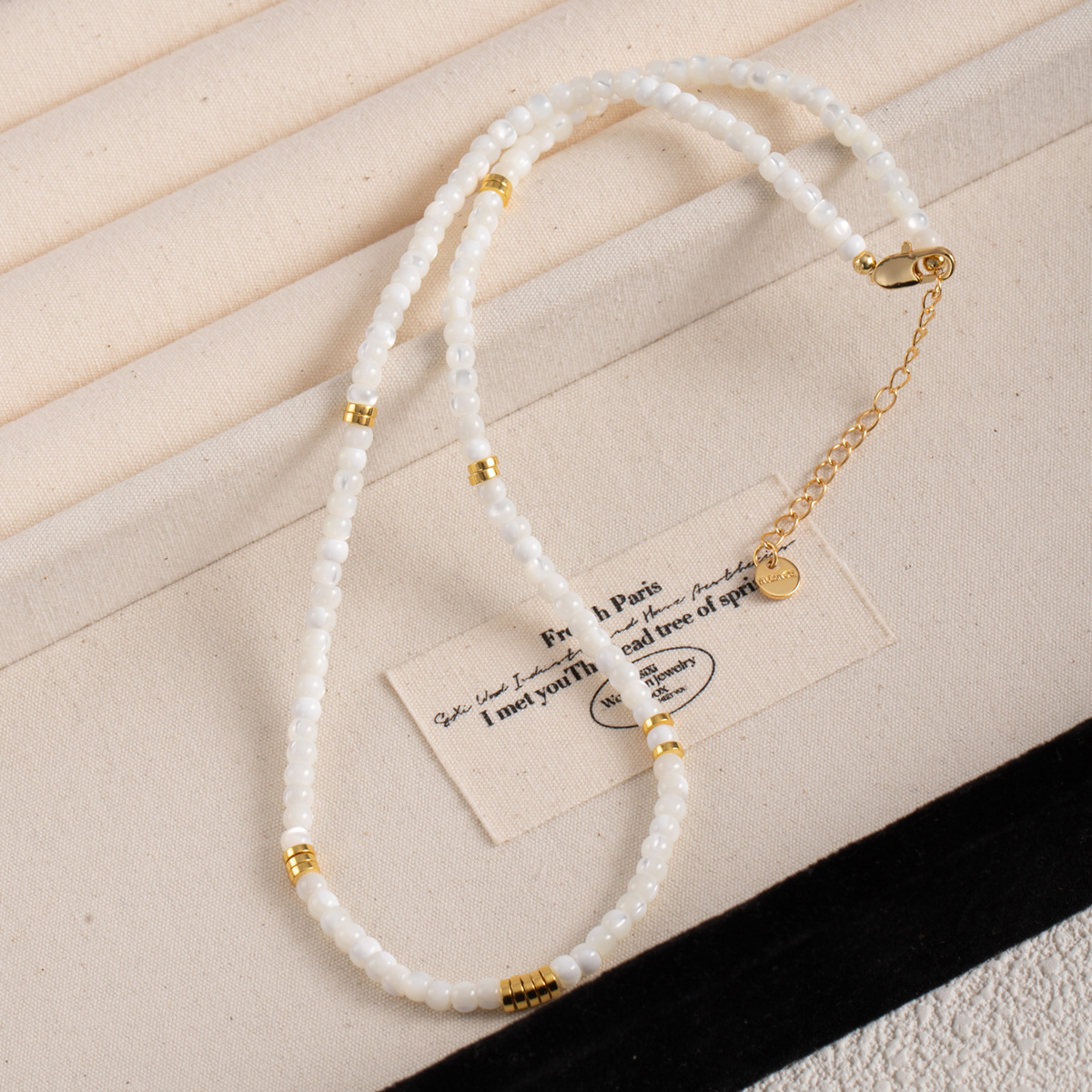 High-end colored beaded necklace for women, light luxury and niche spring and summer dopamine freshwater pearl collarbone chain necklace wholesale pic 51