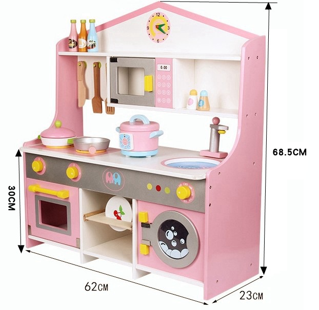 儿童仿真过家家厨房做饭男女孩玩具套装木制厨房宝宝仿真煮饭厨具详情38