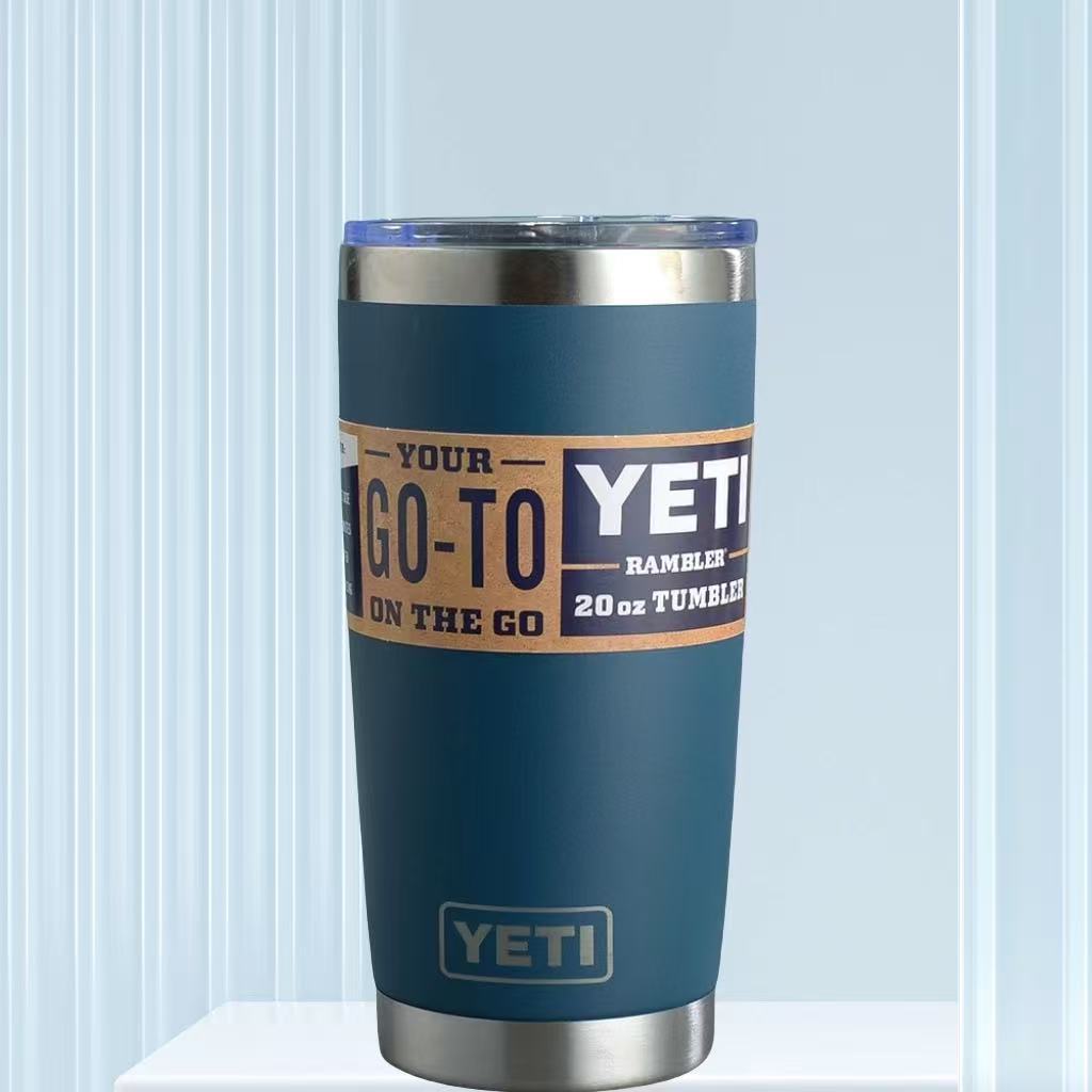 304 stainless steel insulated ice cup, 30oz large-capacity double-layer insulated cup, 20ozYETI car cup strap pic 10