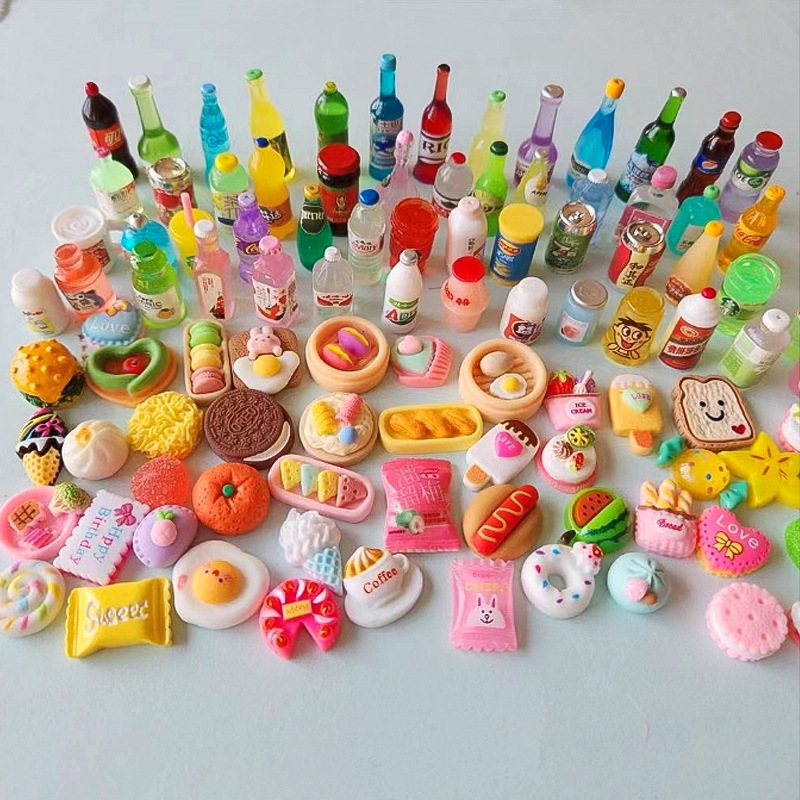 Independent wine bottles, blind bags, resin food and play bottles, mini food and snack models, role-playing decorations and ornaments pic 13