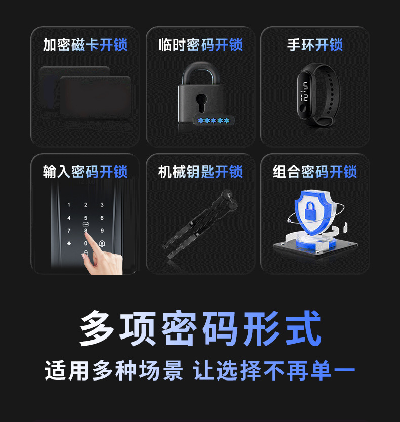 Video intercom, smart lock, face recognition, fully automatic fingerprint lock, password lock, home security door, remote opening pic 20