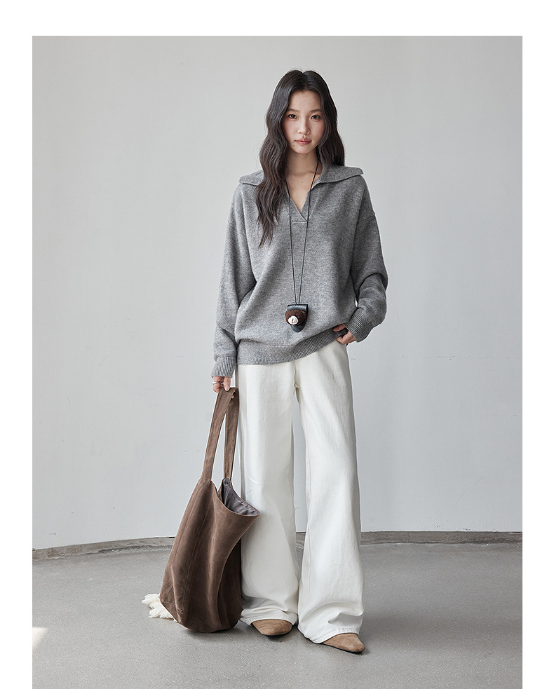 【 Denim Simple】 Ge Ming Korean Commuter straight-leg jeans for Women 2025 Autumn New Style Long Pants N732C pic 19