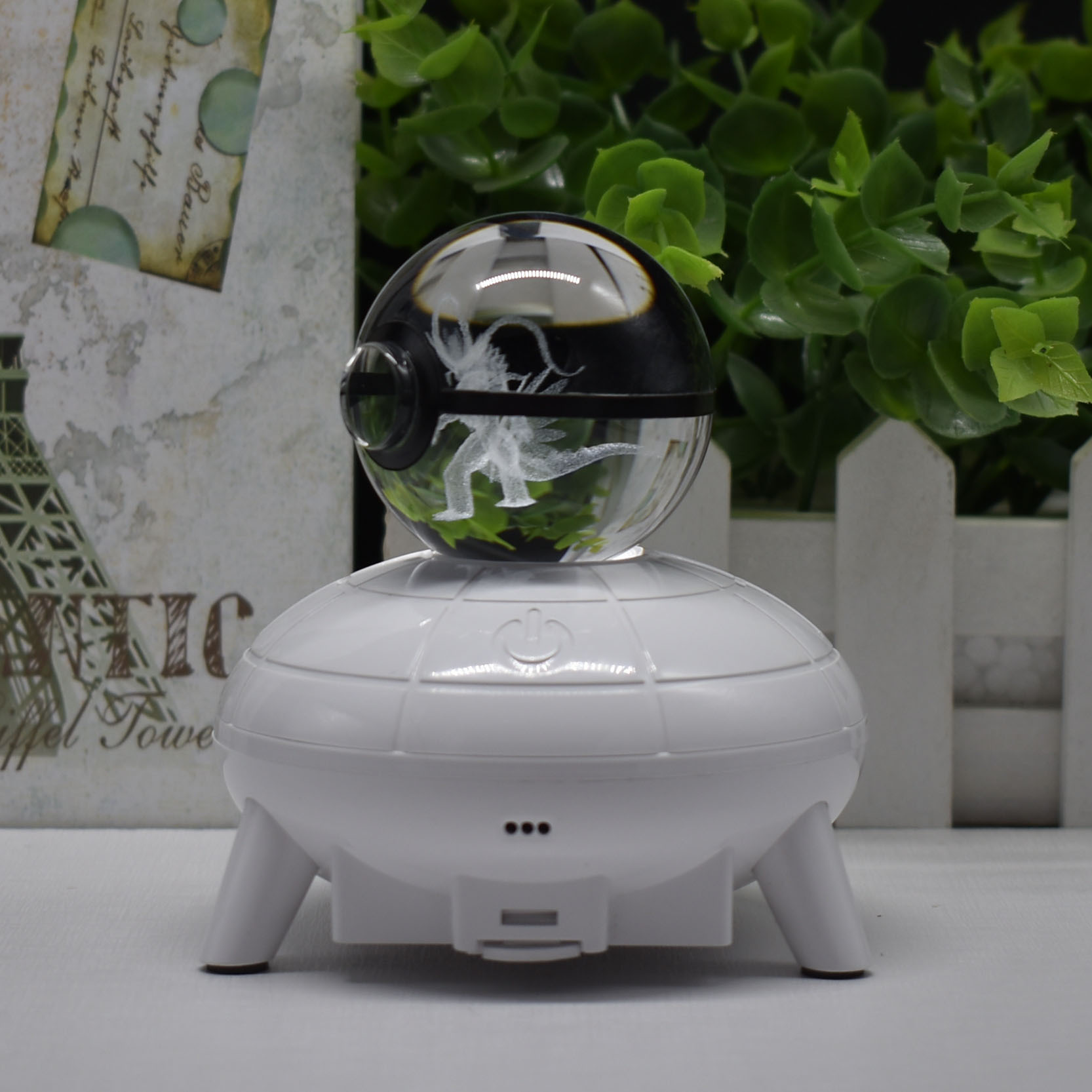 外贸Pokemon精灵宝贝Koraidon故勒顿K9水晶球UFO3D小夜灯多彩底座详情16