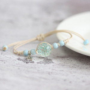 小清新扎头皮筋头发绳圈女 ins森林系高颜值可爱简约手链手绳批发详情6