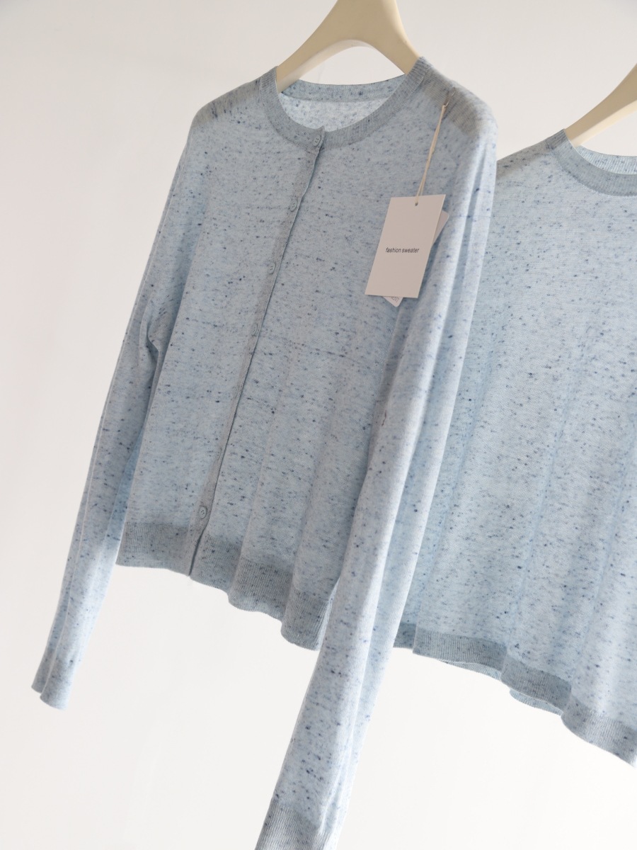 Spring and Summer Colorful 16-needle seamless long-sleeved knitted cardigan for women, soft and skin-friendly commuting outerwear, with a thin coat pic 16