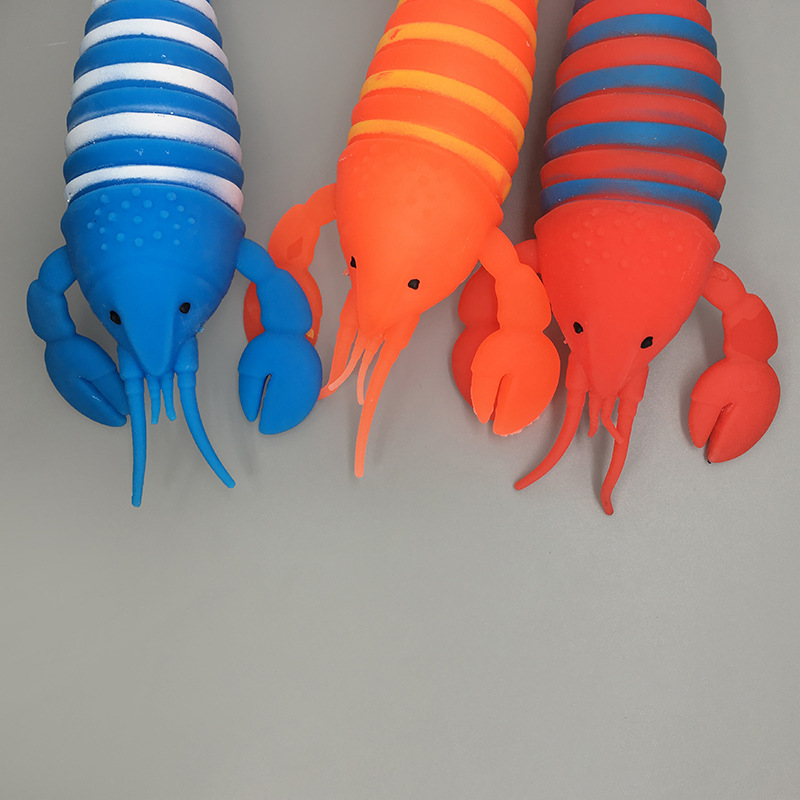 Australian lobster release cross-border new Marine animal TPR soft rubber pinching fun, stress-relieving science education release play pic 4