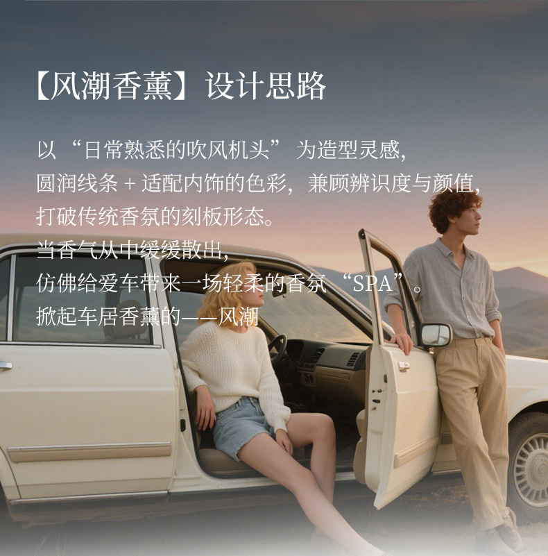 The 2025 new high-end car interior aromatherapy perfume with a sense of design, a fresh and light fragrance for car ornaments pic 2