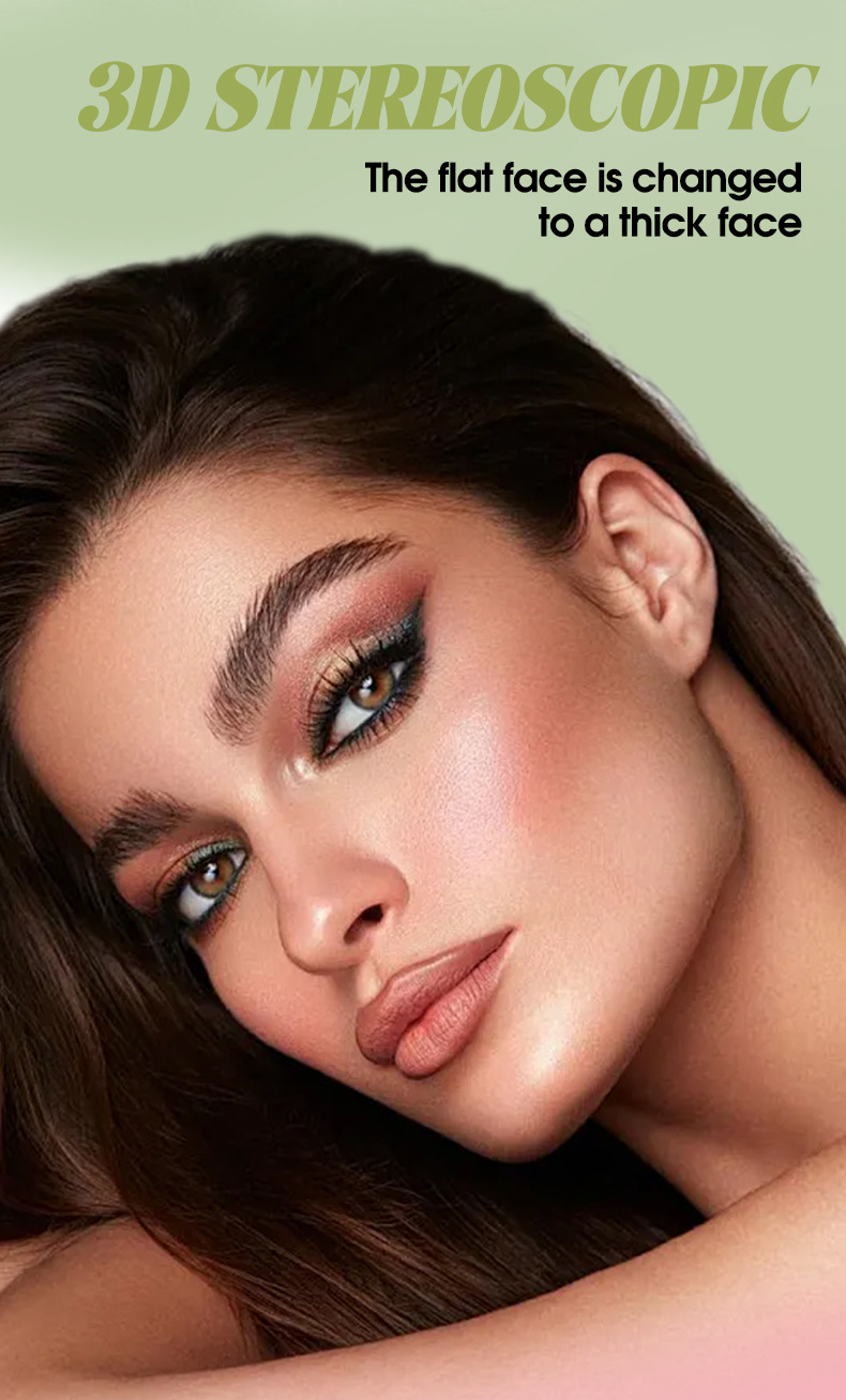 【 Cross-border Exclusive 】MEIDIAN Blush Sticks, Facial Makeup, Highlighter Contouring, Swelling Blush wholesale pic 3
