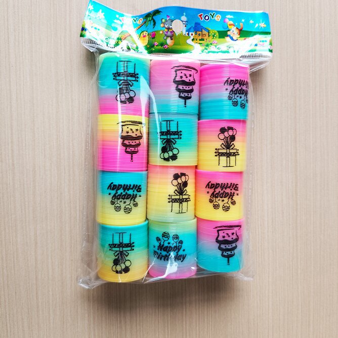 魔力彩虹圈迷你笑脸3.2x3.5CM叠叠乐七彩弹簧圈儿童玩具工厂批发详情12
