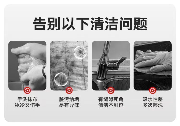 The new mini mop can clean the desktop and tea bar, eliminating the need for hand washing and replacing traditional rags. It is a multi-purpose household set pic 6