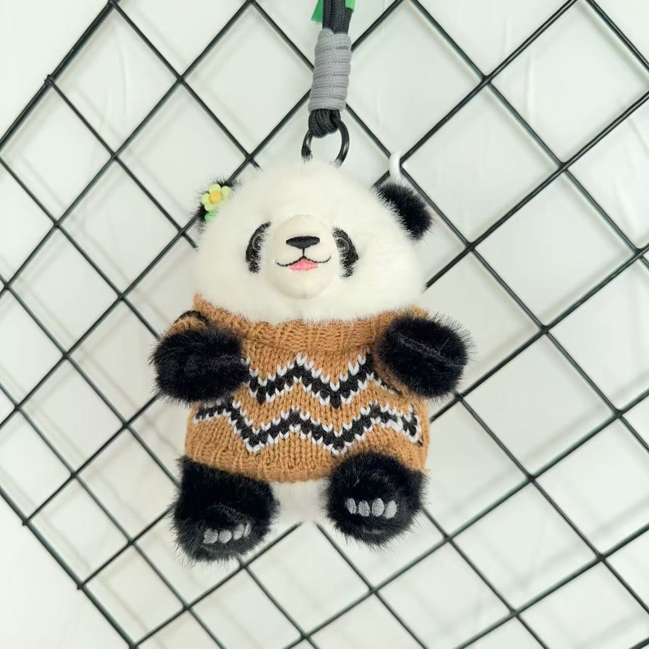 New Hua Hua Little Baby Panda backpack, schoolbag pendant, national trend premium plush toy keychain, small doll, doll pendant pic 6