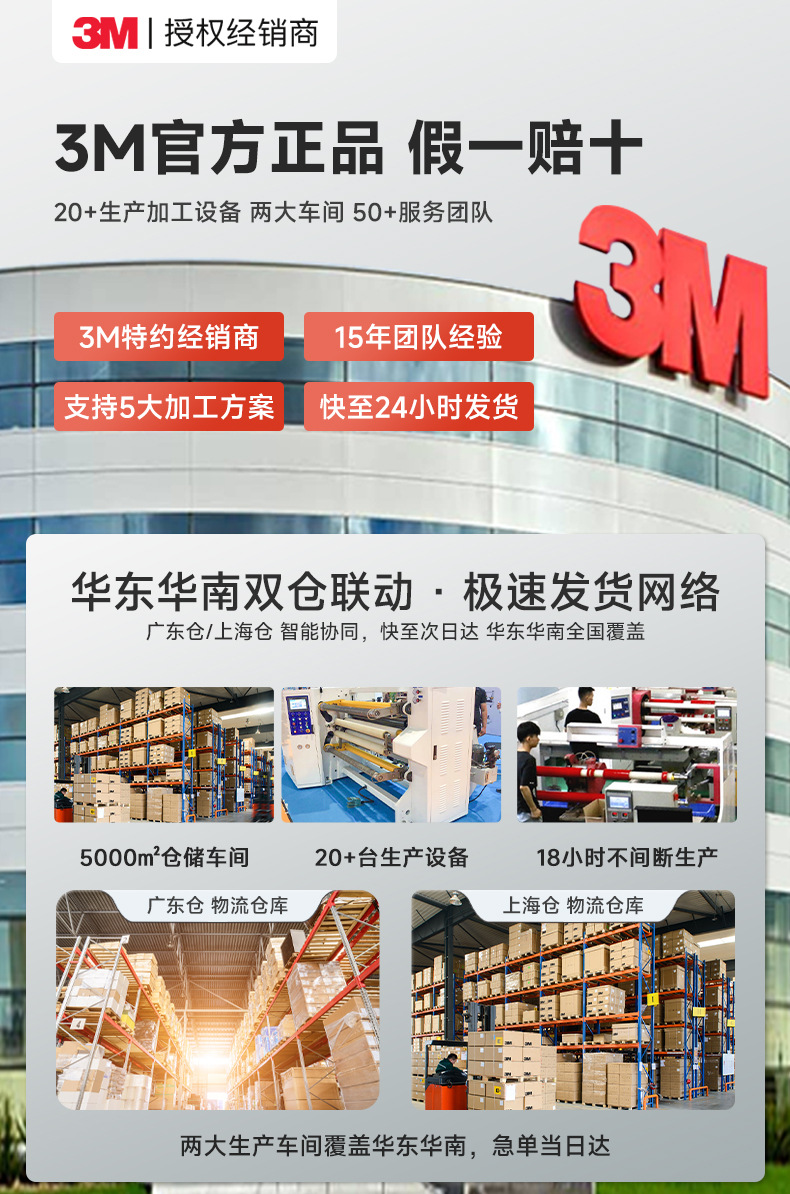 3m双面胶 高粘度防水无痕vhb胶带家车两用耐高温泡棉3m强力双面胶详情1