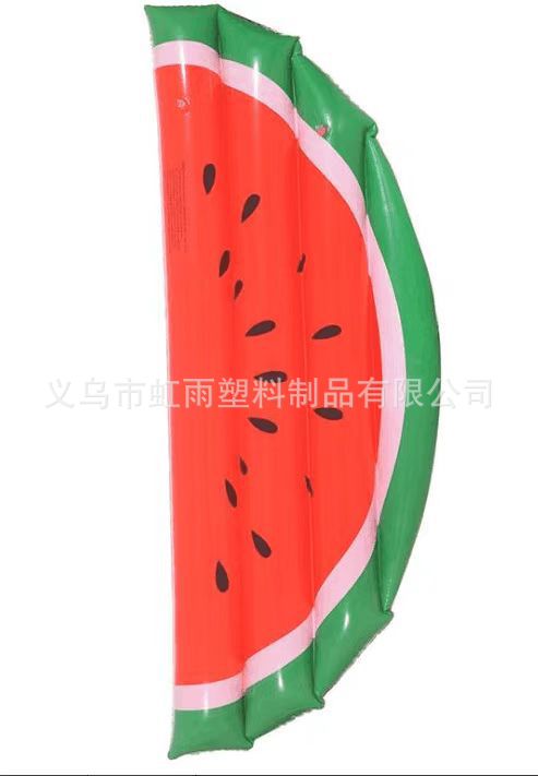 跨境现货PVC充气西瓜浮排水上躺椅加厚户外充气浮床厂家直销休闲户外家具充气床详情4