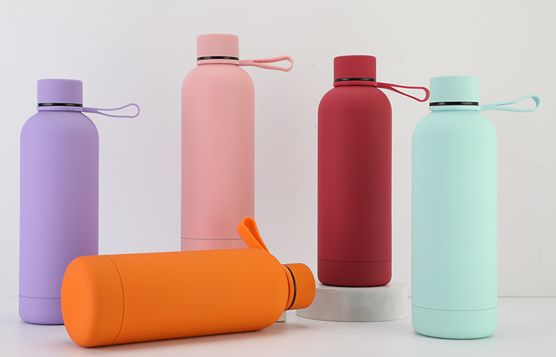 Cross-border 500ml stainless steel insulated cup, large-capacity female student small-mouthed sports water bottle, portable outdoor mountaineering kettle pic 5